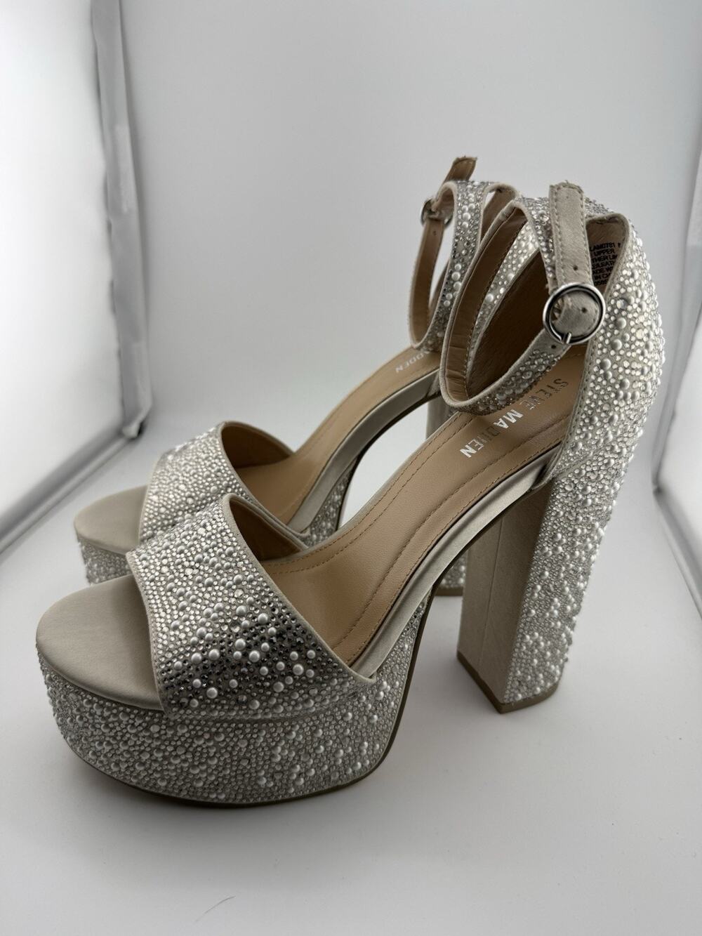 NWOB Steve Madden Glam High Heeled Sandals Size 8